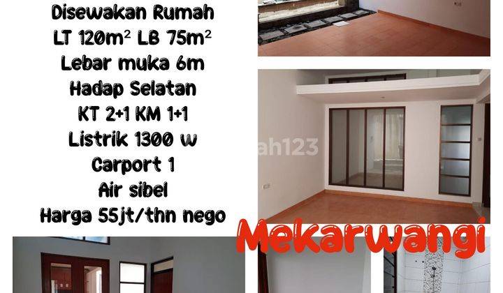 Disewakan Rumah di Mekar wangi  1