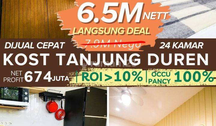 Dijual Kost Dekat Dengan Univesitas Untar Dan Dekat Mall Cntral Park di Tanjung Duren Jakarta Barat 1