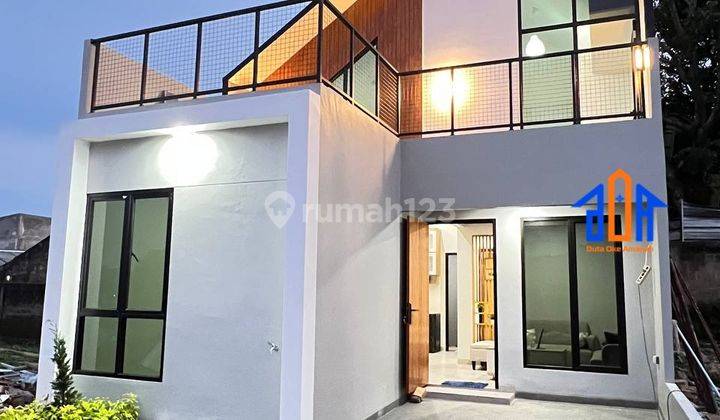 Rumah 1,5 Furnished Rooftop Cozy Di Depok Akses 900 Meter Ke Tol 2
