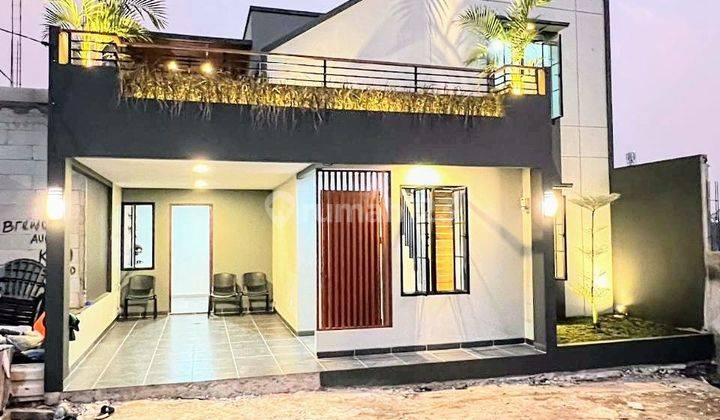 Rumah Furnished Modern Concept Rooftop Cozy Dekat Tol JORR 2 2