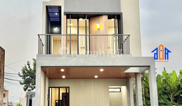 Rumah Furnished Modern Di Cinangka Dekat Tol Limo
