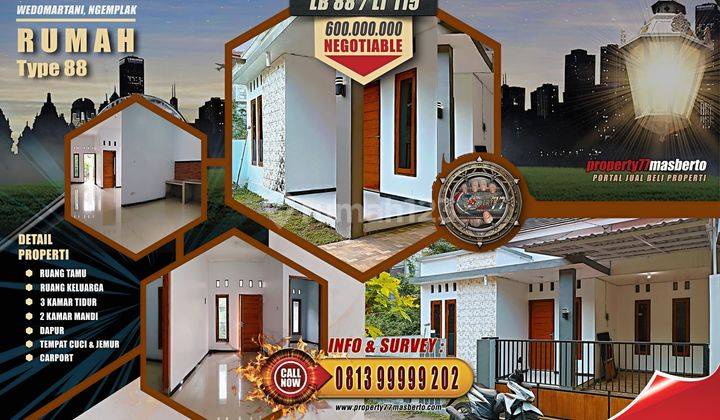 Rumah Baru Type 88 di Ngemplak 1