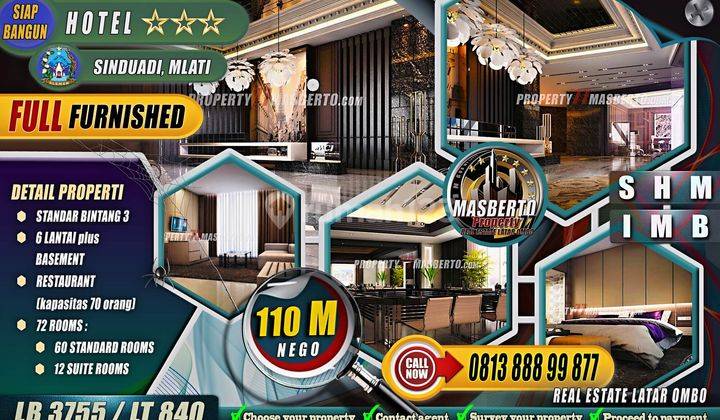 Hotel siap Bangun Bintang 3 di Sleman 1