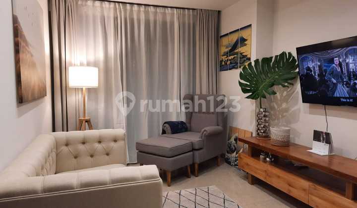 For Sale Luxurious Japanese Apartment 1 Bed Room Branz BSD, Fully Furnished, View of Aeon, Gn Salak, Near Toll Road, ICE, Prasetya Mulya