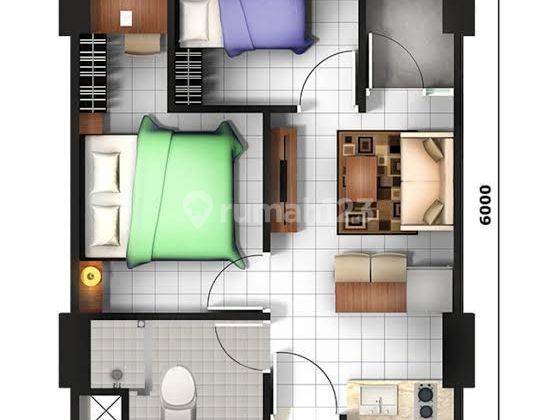 APARTEMEN EMERALD BINTARO TANGERANG SELATAN 2BR 2