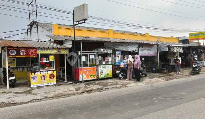 Tanah bangunan ruko kios Lokasi dekat dgn citra raya dan di pinggir jalan raya.