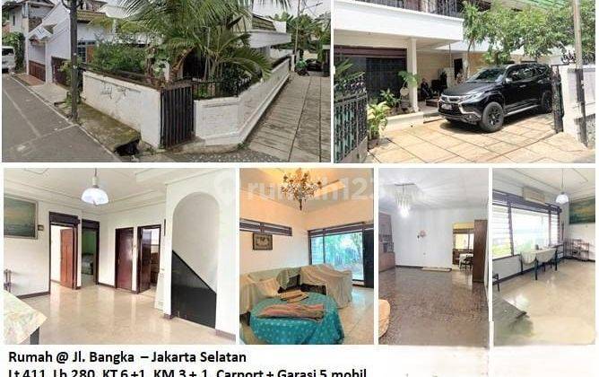 Rumah Hadap Barat, Posisi Hoek, Kondisi Siap Huni, Rapi, Bagus Dan Terawat di Jl. Bangka Jaksel 1