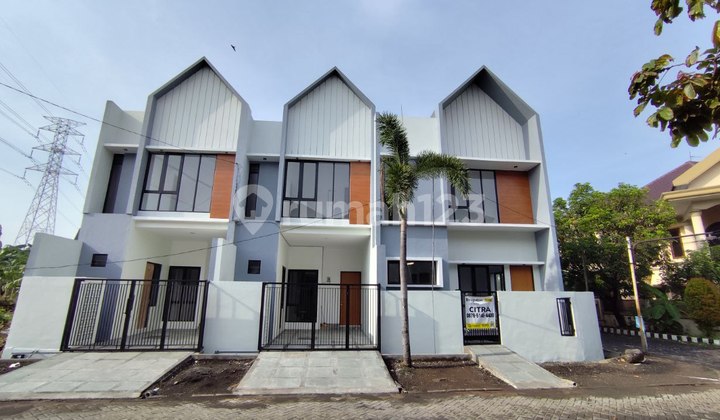 Rumah New Scandinavian di Prapen Indah Dekat Jemursari 1