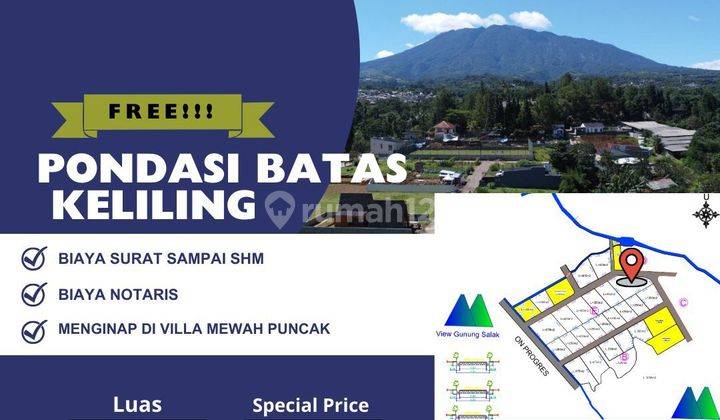 Tanah dekat wisata puncak shm siap bangun 1