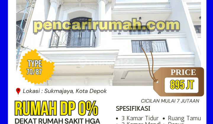 Hunian 2 Lantai Gaya Minimalis 800 Jutaan Dekat Rumah Sakit Hga 1