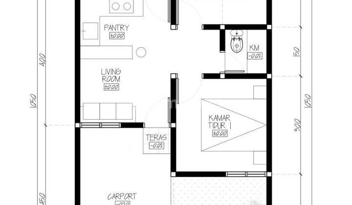 Dijual Rumah Cantik Gaya Scandinavia Di Pusat Kota Ciparay Dekat Jalan Provinsi SHM  4