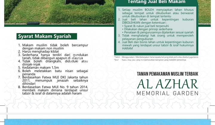 Kavling Pemakaman Muslim Syariah