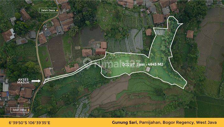 Kavling untuk villa atau Rumah di Gunung Sari, Pamijahan, Bogor 1