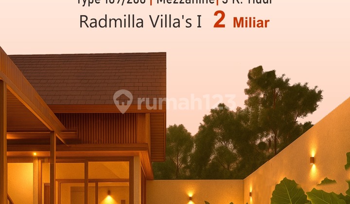 100Meter Kopi Klotok, Dijual Villa Radmilla Kaliurang