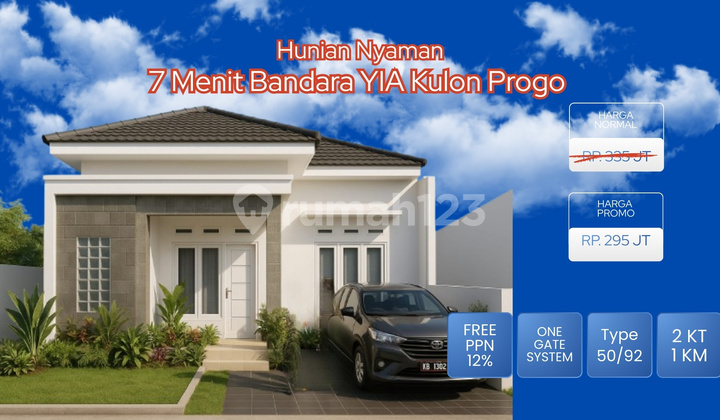 House in Cluster Near YIA Jogja Airport, Customizable Layout