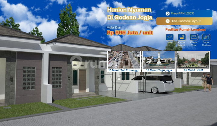 15 Minutes to Tugu Jogja House, Single Gate, Customizable Layout