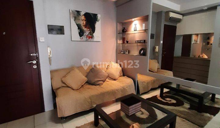 Apartemen Medit 2 Tipe 1 Bed Full Furnish Cantik Lantai Rendah 1