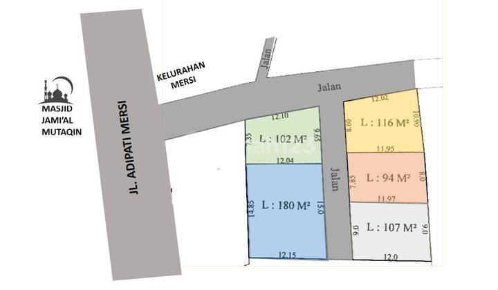 Tanah SHM di Purwokerto Dekat Kampus 