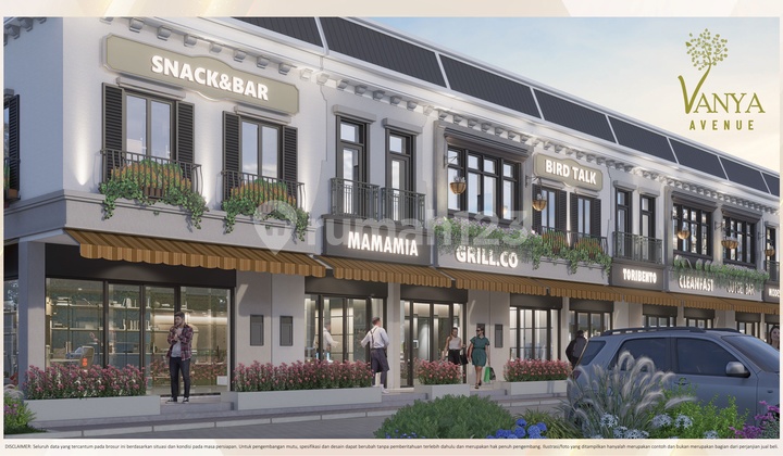 Dijual Ruko Vanya Avenue Kawasan Danau Vanya Park Diskon Promo 11,5% Harga 2,5M an saja