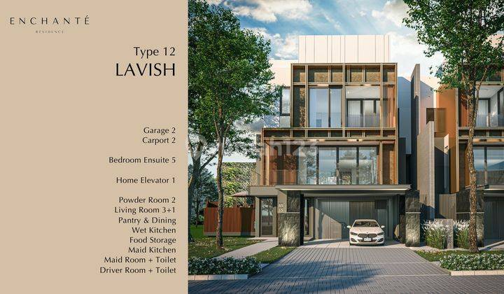 Rumah Baru Bagus Cluster Enchante Lebar 12 Luas Tanah 300 Bsd City 2