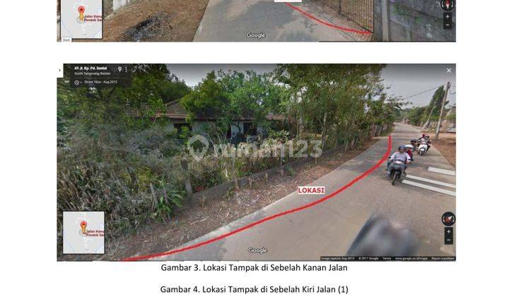 Tanah Pondok Sentul Dekat Pemancingan Warung Bambu, Ciater, Serpong, Tangerang Selatan Luas Tanah 8.229 M2 Harga Rp. 4.000.000, m2 Surat SHM 2