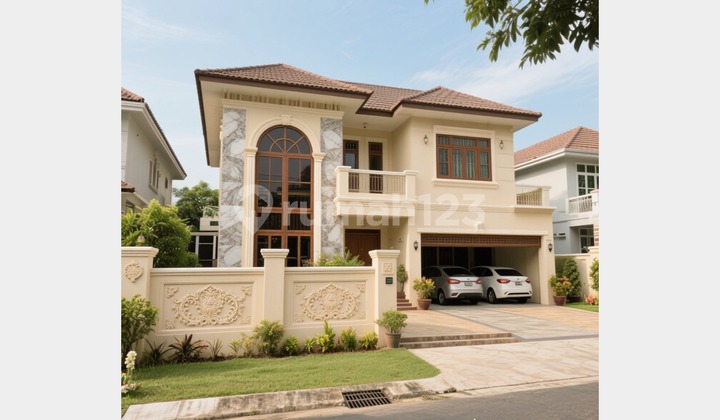 LJM 0031 (Foto Hanya Ilustrasi Yang Mewakili RUmah) Dijual Rumah Mewah Klasik Furnished Di Area Prime Pakuwon Indah Surabaya Barat