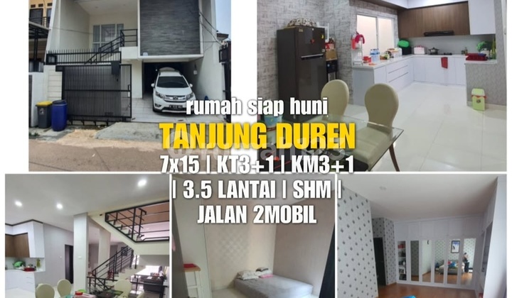 Di Jual Rumah 3,5 Lt di Tanjung Duren