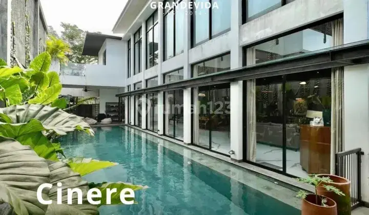 Cinere Depok Luxurious Modern Tropical, Bangunan 2 Lantai, Terawat Dan Siap Huni 1