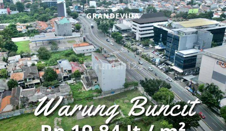 Warung Buncit Tanah Luas 1,3ha, Lingkungan Perumahan, Harga Njop 1