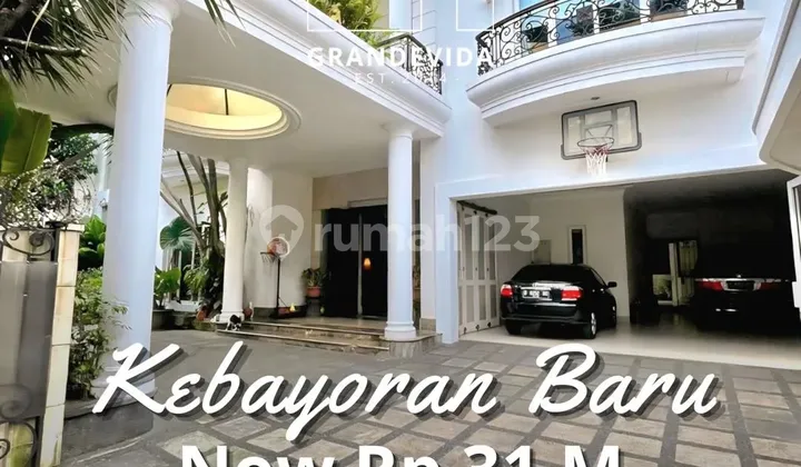 Price Drop Kebayoran Baru Design Modern Classic, Bangunan 2 Lantai, Lokasi Premium, Jalan Lebar Tenang