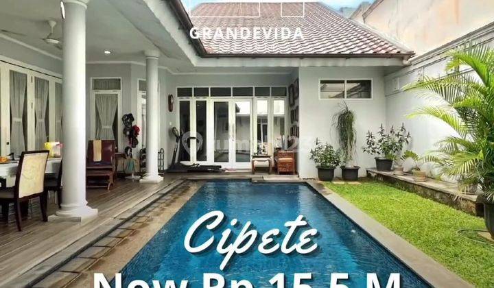 Price Drop Cipete Rumah 1.5 Lantai Strategis Dekat Ke Stasiun Mrt, Jalan Lebar Dua Mobil 1