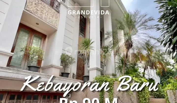 Kebayoran Baru Rumah Mewah Terawat, Bangunan 2 Lantai Plus Attic, Lokasi Premium 1