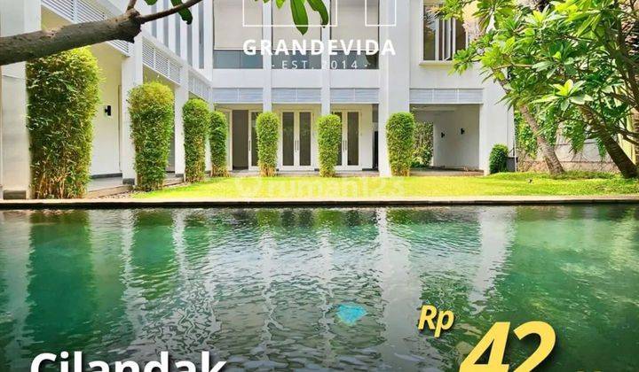 Cilandak Rumah Mewah Modern Tropis Siap Huni, Bangunan 2 Lantai, Semi Furnished 1