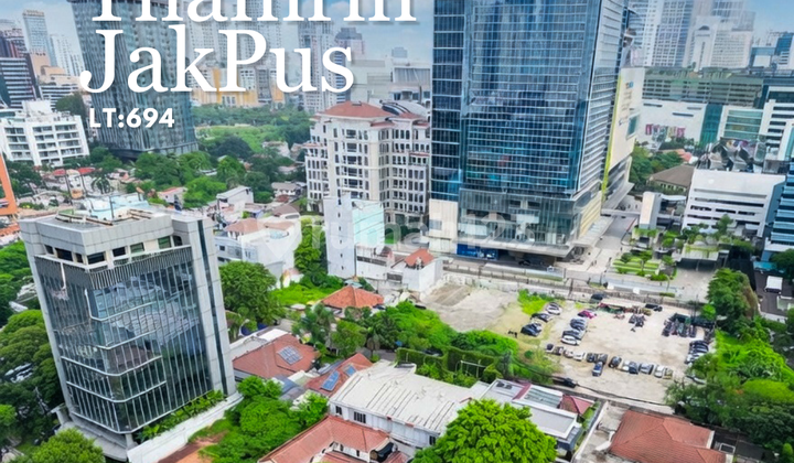 Land For Sale Thamrin Rumah Lama Hitung Tanah, Zona Komersil K1, bisa Bangun 12 Lantai.