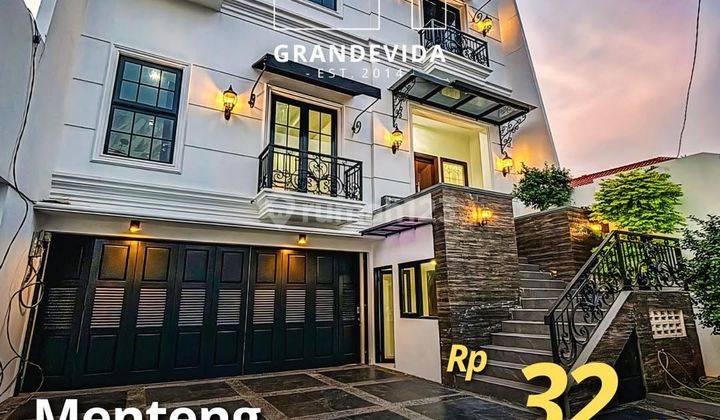 PRICE DROP!!! MENTENG BRAND NEW LUXURIOUS HOUSE, BANGUNAN 3 LANTAI PLUS ROOFTOP TERAWAT DAN SIAP HUNI. 1