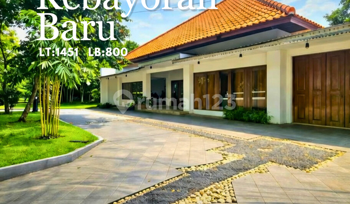 Kebayoran Baru For Sale Tanah Luas dan Bangunan Besar Masih Layak Huni, Eksklusif Area.