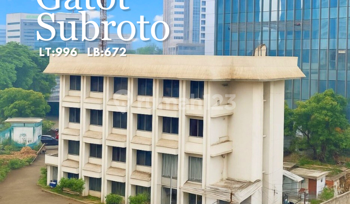 Gatot Subroto - [for Sale]: Gedung Lama 4 Lantai, Cocok Renovasi Atau Bangun Ulang, Lokasi Strategis