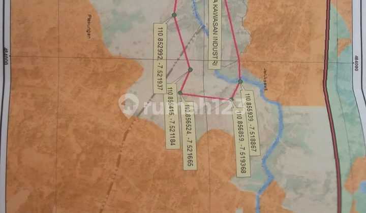 Dijual Cantik Lahan Industri Zona Merah Plesungan  4