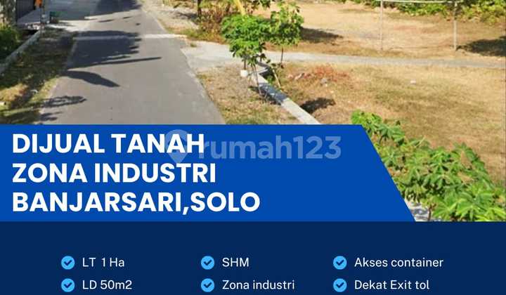 Dijual cepat lahan industri Banjarsari luas 10000m