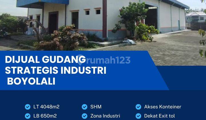 Dijual Gudang Strategis di Gagak Sipat Boyolali, Luas 4.048m BU! 1