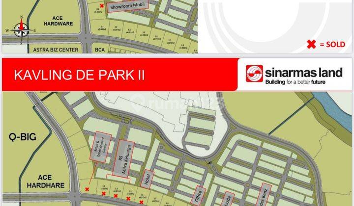 Kavling Komersial Foresta Bsd Luas 3.940m  2