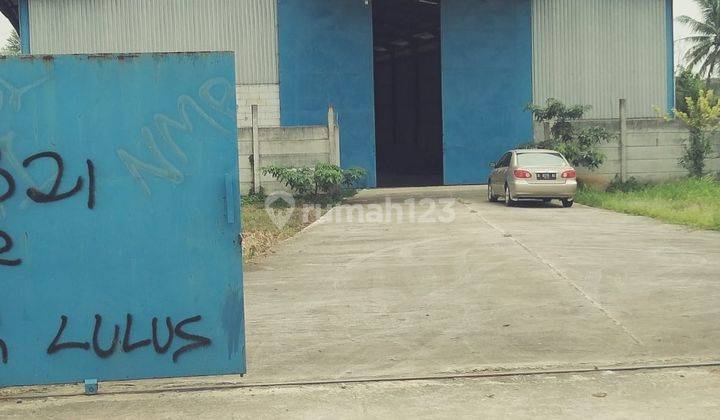 Gudang Tigaraksa Tangerang. Luas Tanah 3800 m2. Akses Container 40 Ft 1