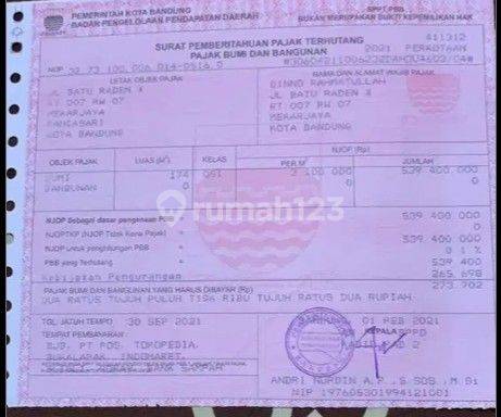 Tanah kavling sudah pondasi di jual harga NJOP  2
