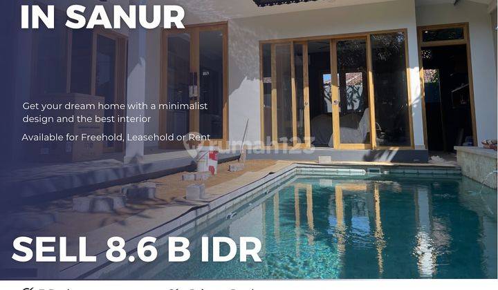 Villa di Sanur Sewa Dan Jual Dekat Pantai Sanur 8.6 M 1