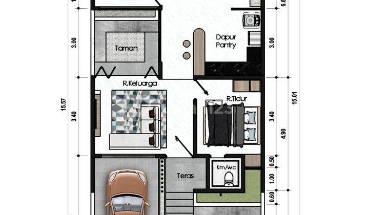 Rumah Cantik Minimalis Modern Dekat UII  2