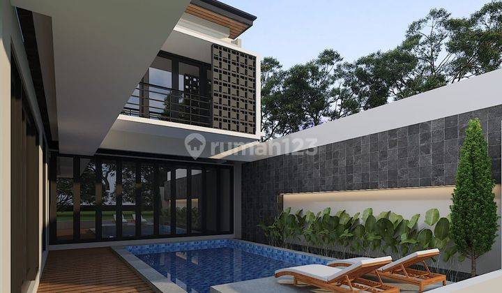 Leasehold 28 Years Villa 3BR Walk Distance to Famous Brunch Club and Berawa Beach  Canggu Bali 1