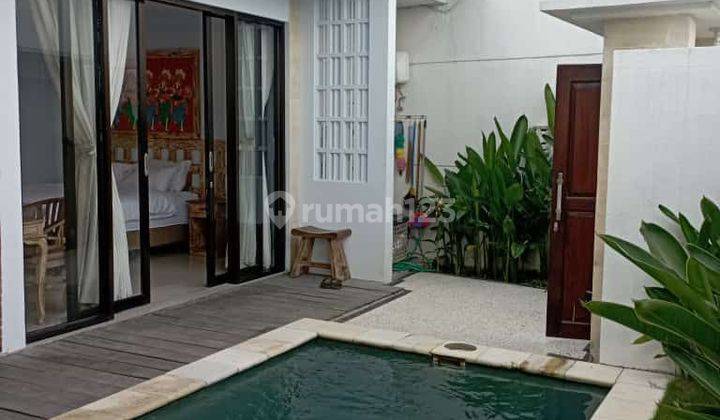 For Rent Villa 1 BR Yearly Rice Field View Near To Pererenan Beach Canggu Bali 1