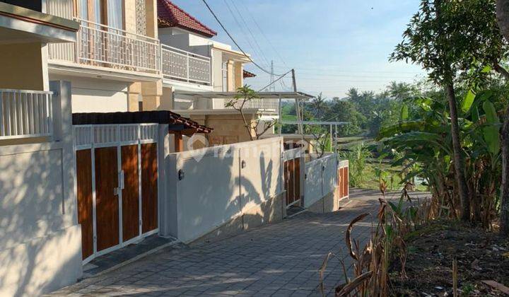 For Rent 2BR Villa Tropis Minimalis Tumbak Bayuh Canggu Bali View Gunung dan Sawah Hijau Menawan  2