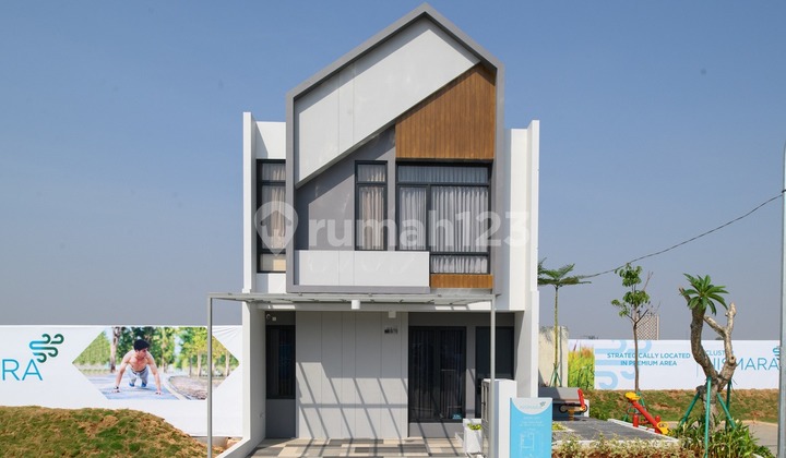 Rumah Modern Minimalis Cluster Navara Kota Harapan Indah 