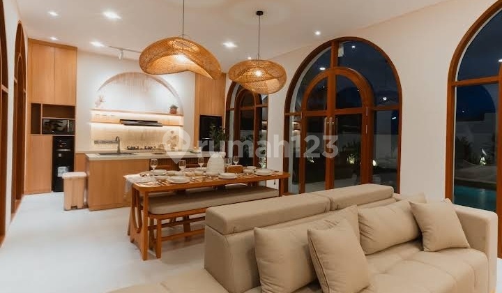 For Sale And For Rent Modern Mediterranean Villa With Sea View, Rice Field View, And Mountain View Near Kelating Beach, Tabanan, Bali.